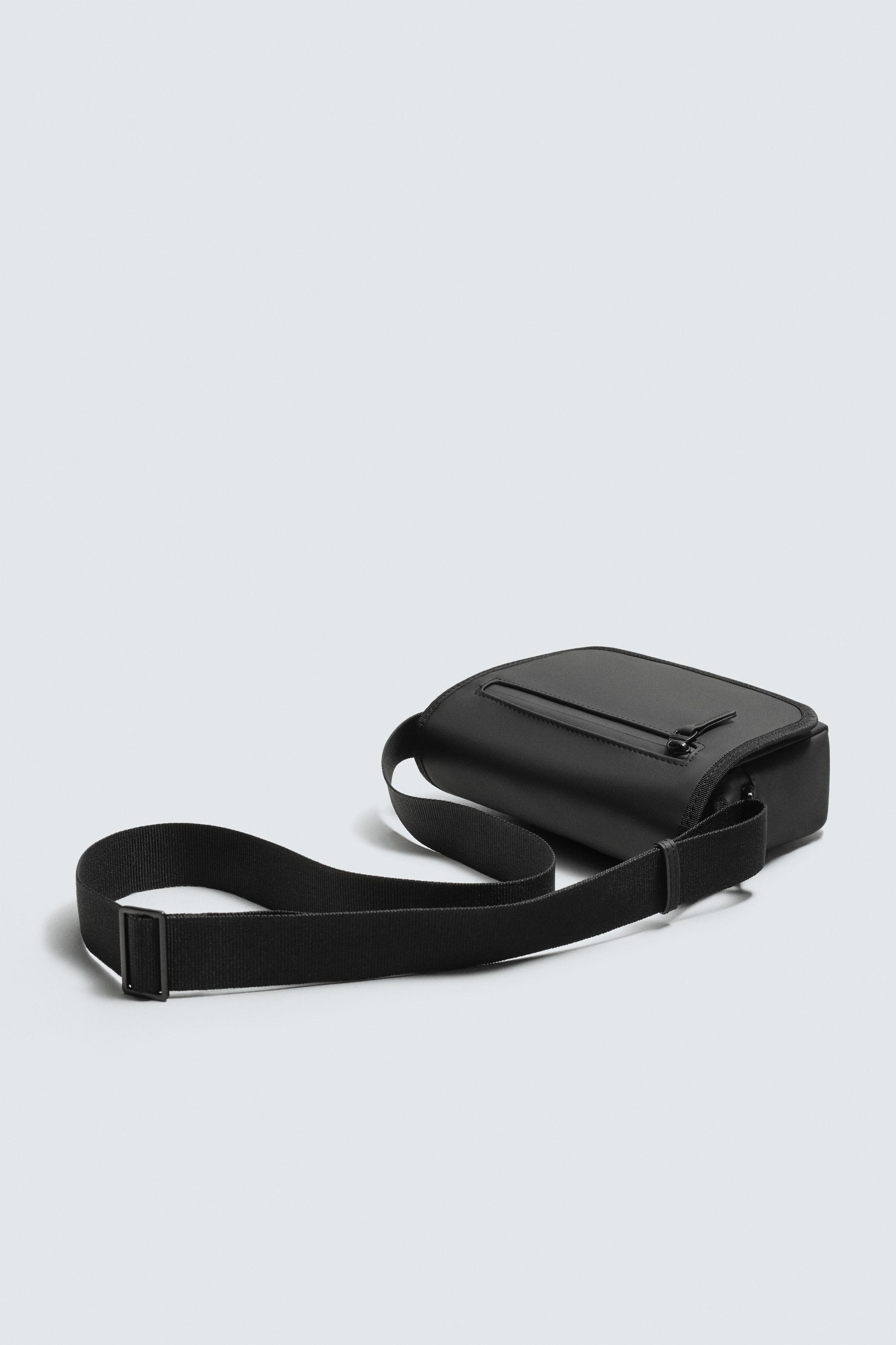 RUBBERIZED CROSSBODY BAG